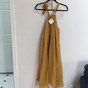 Matta yellow flowy summer dress